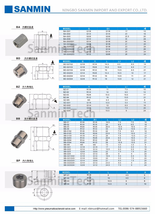 British Standard Taper Pipe Thread BP Transition Fitting Pneumatic Air Fitting