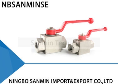 KHB-G1//8 1//4 3//8 1//2 Stainless Steel 304//316 High Pressure Hydraulic Ball Valve Anti Corrosion Design Color : NPT, Size : 1//8