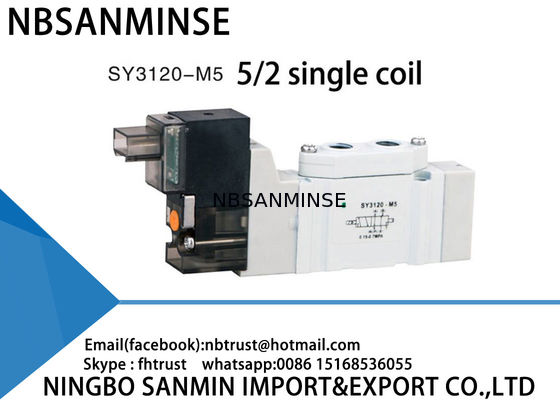 SY3120 SY5120 SY7120 Pneumatic Compact Solenoid Valve Mini Valve  Automation Replace AC220V DC24V