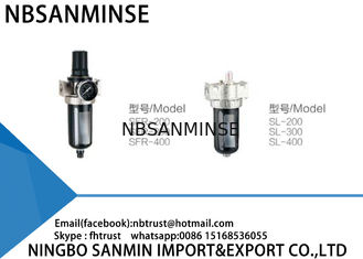 SFR 1/4 3/8 Filter Regulator Lubricator Compact Structure Low Pressure Loss