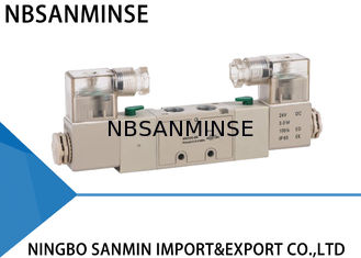 5 Way 2 Position Pneumatic Solenoid Valve 1 / 4 " 1 / 8 " YPC Type Sanmin