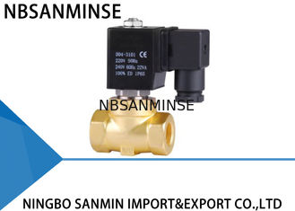 P4 Mini Brass / SS 316 Electric Solenoid Water Valve Pilot Operated Action