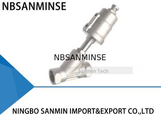 JDF100 2  Way Stainless Steel Pneumatic Angle Seat Valve Actuator Piston Control Valve For Air Oil Gas