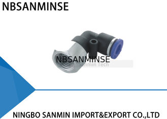 PLF Tube Air Pneumatic Push In Plastic Female Elbow Fitting Tube Thread Sanmin