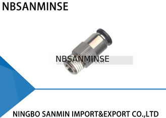 PCVC Check Valve Pneumatic Air One Way Non Return Valves Brass Thread Push In Fitting Sanmin