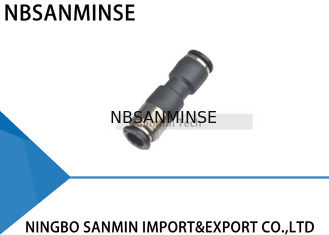 SPU Pneumatic Fitting Union Straight Air Pneumatic Push In Self-Sealing Stop Valve High Quality Sanmin