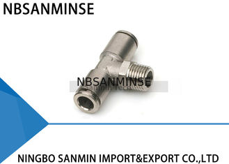 MPT All Metal Pneumatic Air Fittings Male Branch Tee Air Pneumatic Brass Fitting
