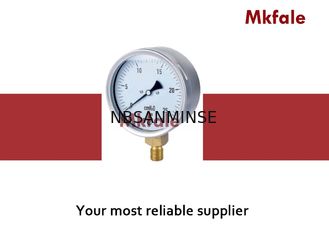 IP44 Brass Connection Liquid Filled Water Pressure Gauge 63mm 75mm 100mm 160mm
