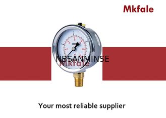 SM1SP One Piece Connection Liquid Pressure Gauge With Crimped Case