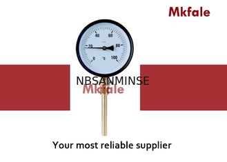 Black Steel Case Liquid Pressure Gauge SMNB Process Bimetallic Temperature Gauge