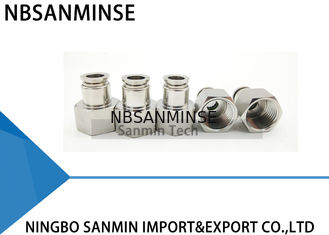 NBSANMINSE SSPCF M5 M6 1/8 1/4 3/8 1/2 SS316L Internal Thread Parts Female Straight