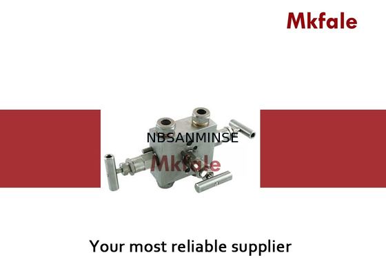 Three Valve Manifolds Two block Valves and One Equalizing Valve For Pressure Gauge High Pressure Valve SS316