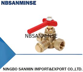 1 2 Inch 1.6Mpa Pressure Gauge Three Way Valve With Brass Body