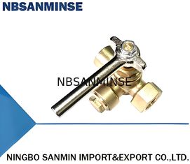 Versatile Copper Three Way Valve For 1/2" Pipe Thread And 2.5Mpa Nominal Pressure Applications