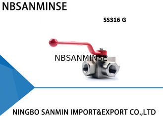 KHB3K SS316 Three Way Hydraulic Ball Valve Corrosion Resistance Normal Temperature