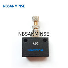 NBSANMINSE ASC G1/8 1/4 3/8 1/2 Precision Flow Control Valve Pneumatic Air Valve Flow Adjusting Normal Temperature