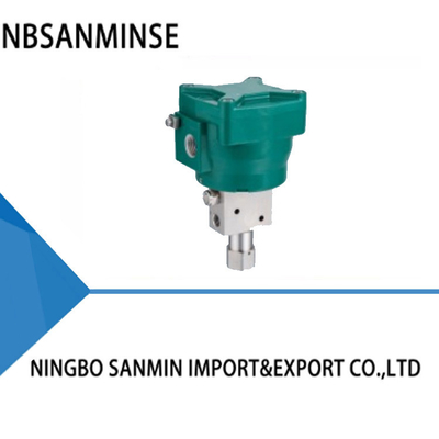 SANMIN 2 Position 3 Way Direct Acting Explosion Proof Solenoid Valve 0-1.0Mpa HNBR+PUR Seal  Aluminum Housing  SUS316L