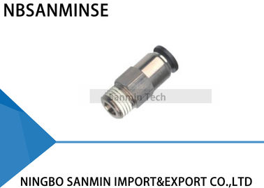 PCVC Check Valve Pneumatic Air One Way Non Return Valves Brass Thread Push In Fitting Sanmin