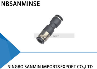 SPU Pneumatic Fitting Union Straight Air Pneumatic Push In Self-Sealing Stop Valve High Quality Sanmin