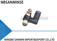 SS Male Thread Pneumatic Air Speed Throttle Flow Control Valve Fittings Swivel Connector Sanmin