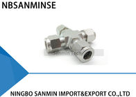 UCR Union Cross Stainless Steel SS316L Tube Fittings Plumbing Fitting Pneumatic Air Fitting High Quality Sanmin