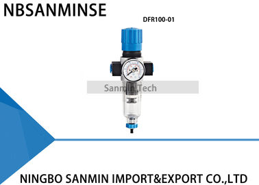 Blue Black Pneumatic Filter Regulator Lubricator Air Source Equipment