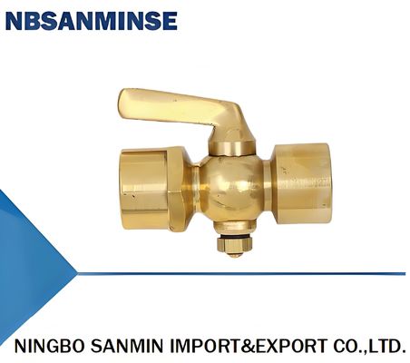Double headed copper pressure gauge plug