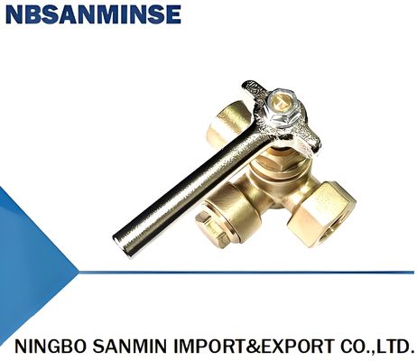 Copper three-way valve