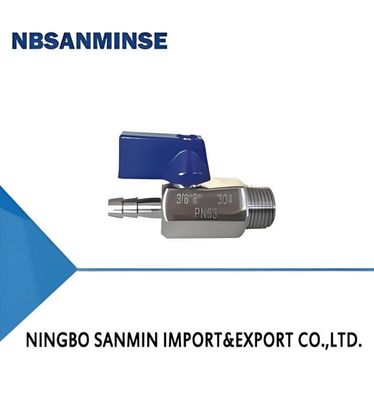 Ball Valve 1/8'' 1/4'' 3/8'' 1/2'' 3/4'' Inch Mini Pneumatic Air Valve M/M ss304 ss316