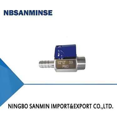 Ball Valve 1/8'' 1/4'' 3/8'' 1/2'' 3/4'' Inch Mini Pneumatic Air Valve M/M ss304 ss316