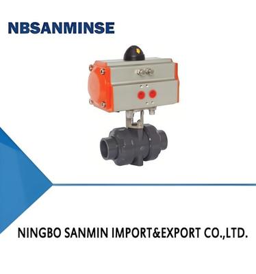 UPVC/CPVC/PPH Electric and Pneumatic Ball Valves for Medium Pressure 1.2MPa and Low Pressure 0.035MPa~0.35MPa Applications