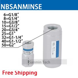 NBSANMINSE KA Check Valve Pneumatic Air Valve 1/8 1/4 3/8 1/2 3/4 1 1-1/4 1-1/2 2 One Direction Valve For Automation