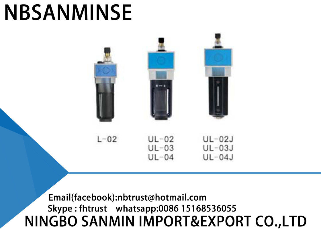 L / UL Sanmin Air Line Filter Regulator Lubricator Air Compressor Regulator Filter