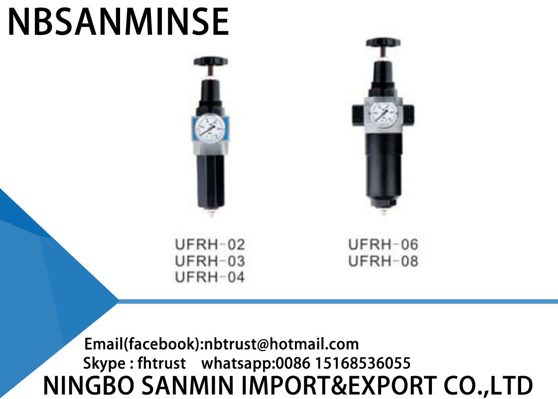 UFRH Adjustable Air Regulator Filter Lubricator - 10℃ - 60℃ Ambient Temperature