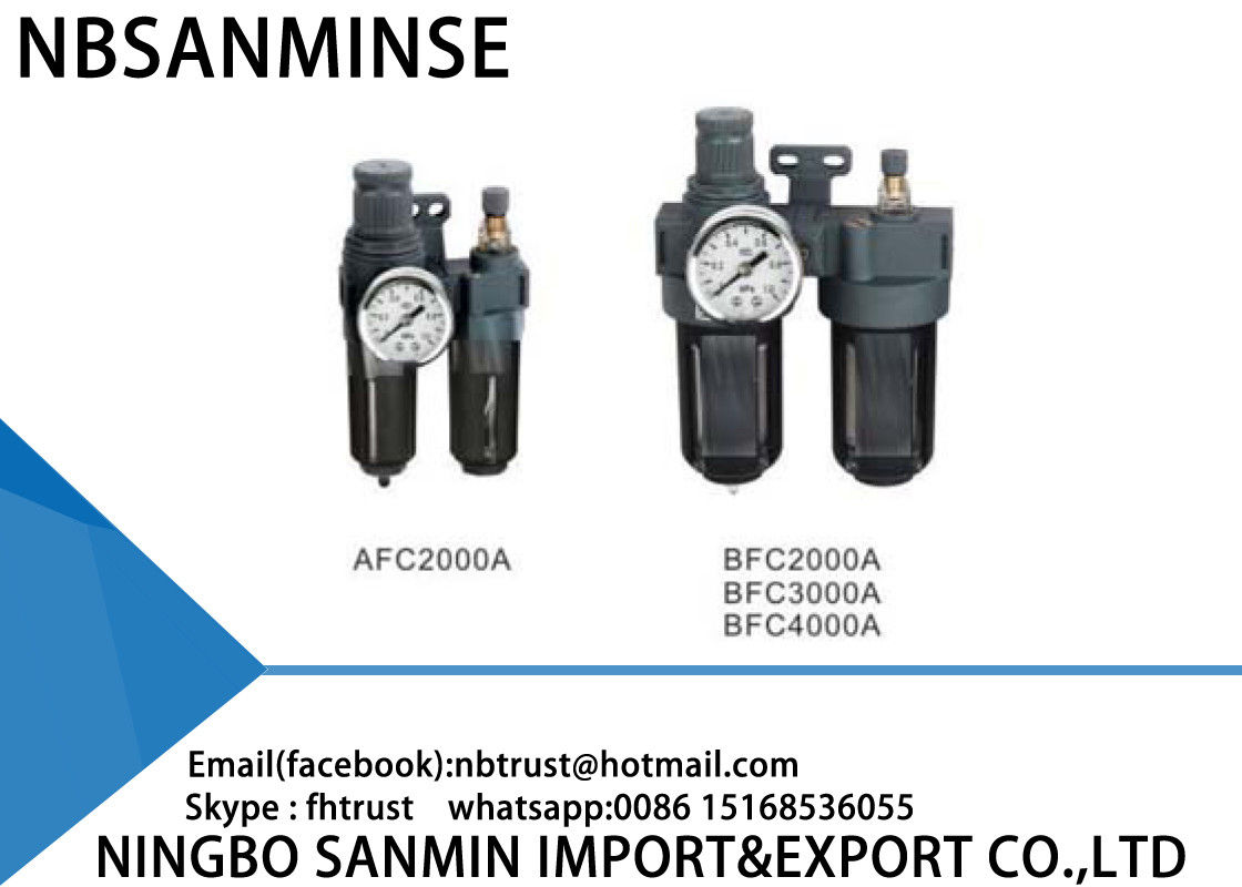Instrument Air Filter Regulator Lubricator High Performance AFC / BFC Series