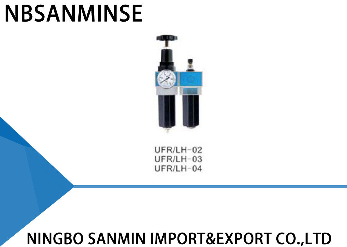 UFR / LH SMC FRL Unit In Pneumatic System Air Pressure Regulator And Filter
