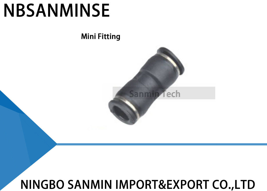 PU - C Compact One Touch Fitting Mini Fittings Pneumatic Fitting Air Plastic Fitting  Tube Union Straight Sanmin
