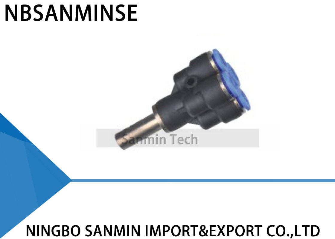 PXJ Pneumatic Push Connect Fittings  Double Y Air Quick Connector Joint High Quality Sanmin
