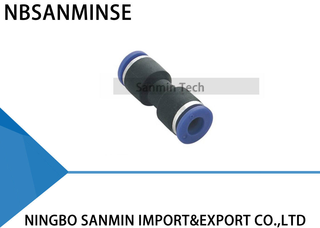 PUC Type Pneumatic Fitting Air Plastic Fitting Tube Fitting Connector Compressor Tube Union Straight Sanmin