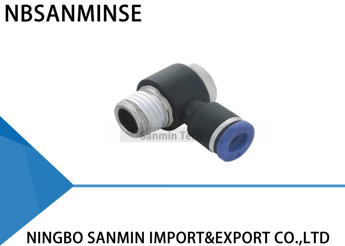 PH Plastic Pneumatic And Tube Air Compressor Hose Male Banjo Fitting Sanmin