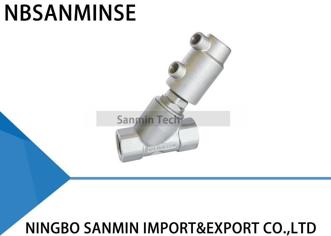 JDF900 - 1 JDF900 - 2 Pneumatic Angle Seat Valve Vertical Filling Thread Connection