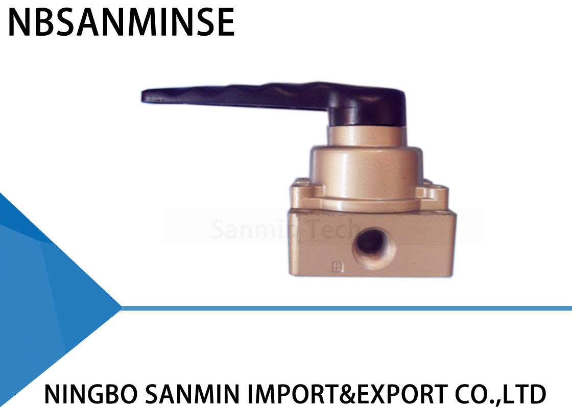 1/8 1/4 3/8 Drawing Pneumatic Mechanical Valve Hand Switching NBSANMINSE HV200-02 HV300-03 HV400-04