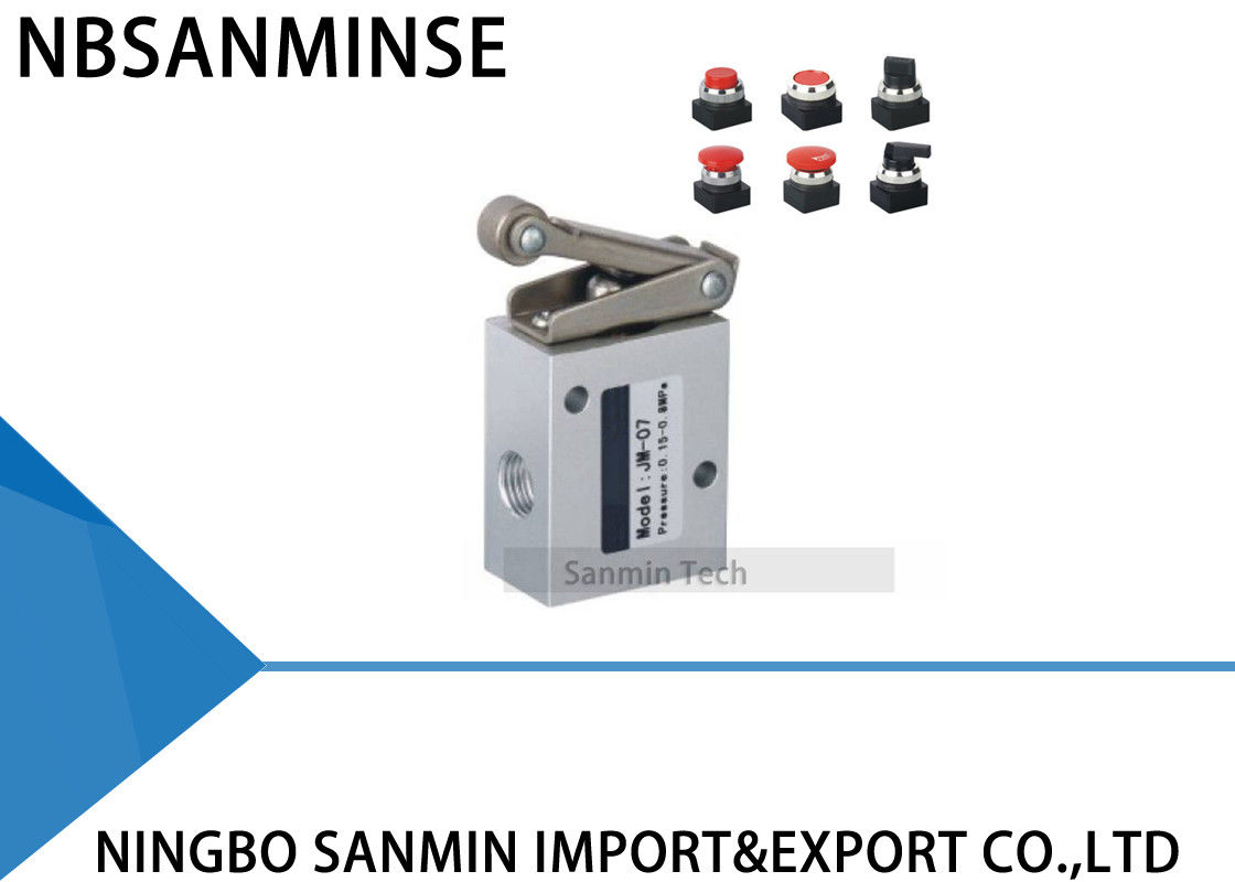 1/4 Mechanical Valve Pneumatic Stop Type Mechanical Shutoff Throttle Valve Two Position Three Way