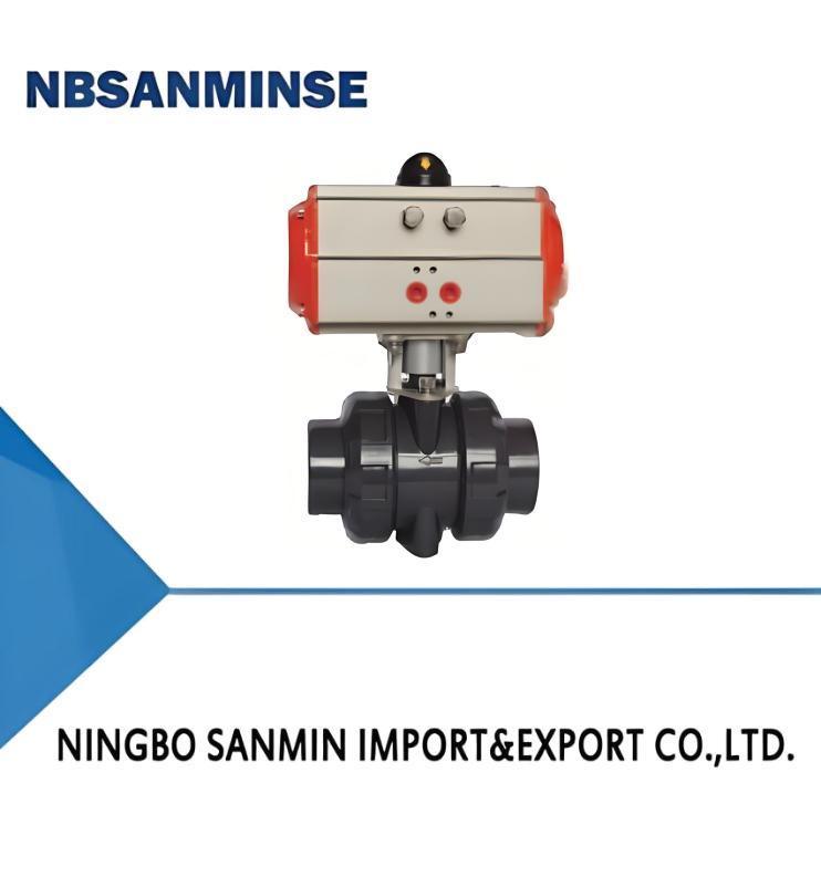 UPVC/CPVC/PPH Electric and Pneumatic Ball Valves for Medium Pressure 1.2MPa and Low Pressure 0.035MPa~0.35MPa Applications