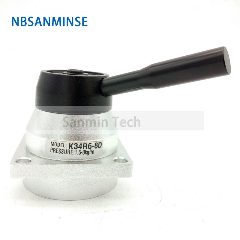 NBSANMINSE K34R6 G1/4&quot; Hand Switching Valve Drawing Valve Mechanical Pneumatic Manual Valve G 1/4 Thread