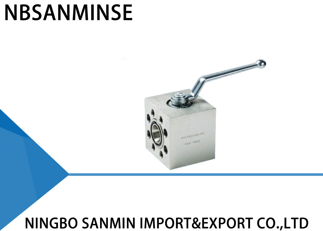 High Pressure 2 Way Ball Valves With SAE-Flange Hydraulic Industry