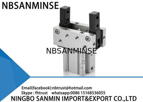 Custom MHT2 Pneumatic Air Cylinder Gripper , Toggle Gripper Pneumatic SANMINSE Sanmin