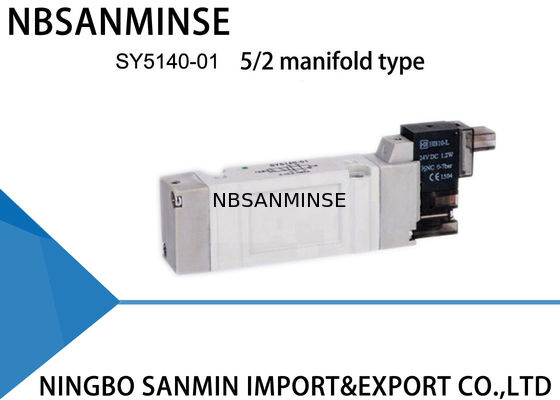 SY5000 Mini Pneumatic Solenoid Valve 220VAC  Dustproof 5 / 2 5 / 3 Position