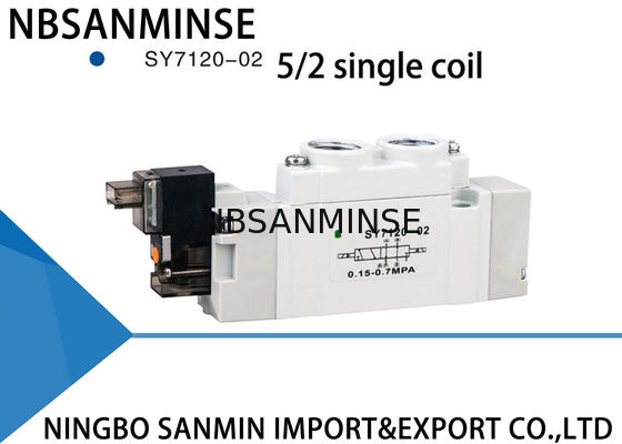SY7000 Small Smc Solenoid Valve Manifold Mounted Individually High Reliability