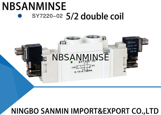 SY7000 Small Smc Solenoid Valve Manifold Mounted Individually High Reliability